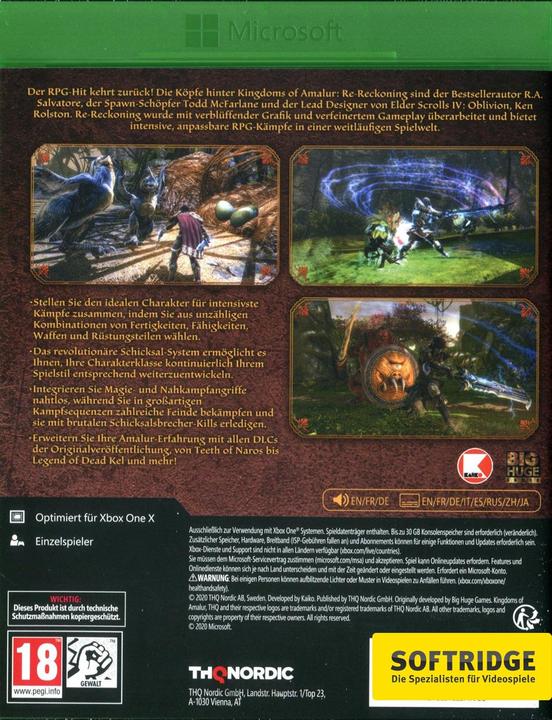 Immagine prodotto THQ Kingdoms of Amalur Re-Reckoning (Xbox One X, Xbox Series X, EN)