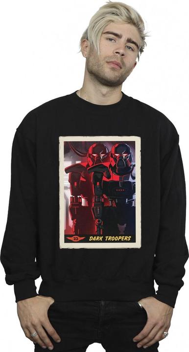 Actual product image Star Wars Mens The Mandalorian Dark Troopers Sweatshirt (S)