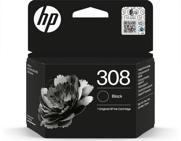 Actual product image HP 7FP21UE#CE1 308 Envy Ink black 160 (FC)