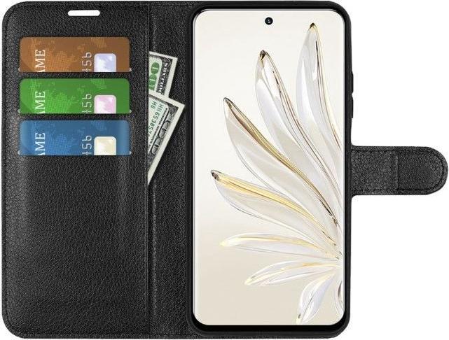 Actual product image MU Classic Litchi Leather Bookcover Series (Honor 70)
