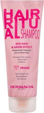 Productafbeelding Dermacol Hair Ritual Shampoo Rood Haar & Groei Effect (250 ml, Vloeibare shampoo)