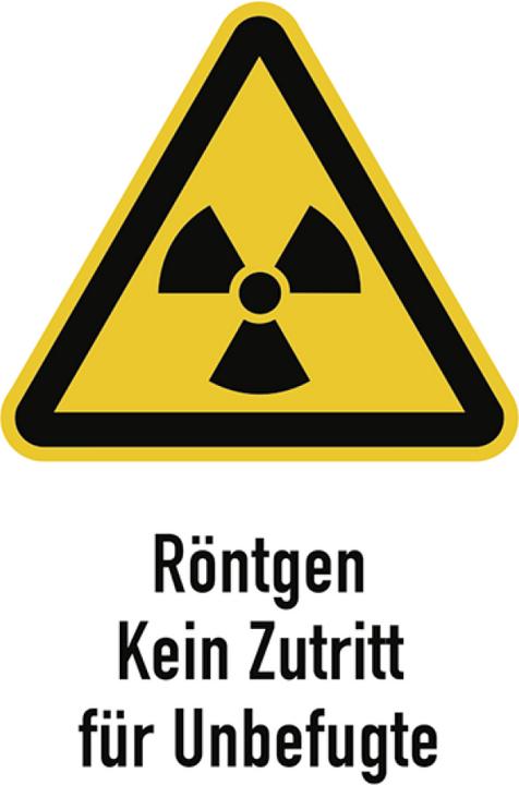 Moravia Warnzeichen Röntgen - Kein Zutritt für Unbefugte Folie, 210x297 mm