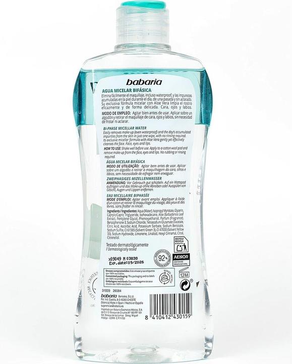 Produktbild Babaria A Micelar Bifasica 400ml (Reinigungslotion, 400 ml)