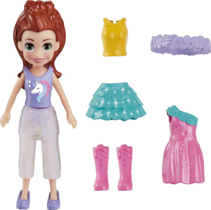 Produktbild Mattel Polly Pocket Unicorn Fashion Mini Pack for 4+ Years HKV82