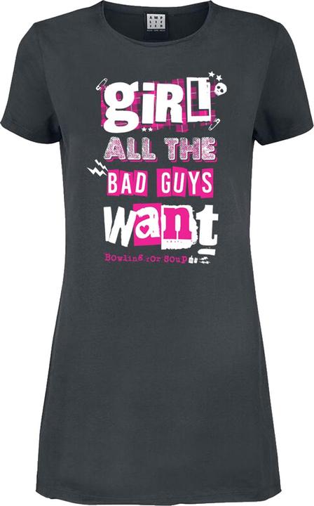 Image du produit Amplified - Robe t-shirt GIRL ALL THE BAD GUYS WANT - Adulte (M)