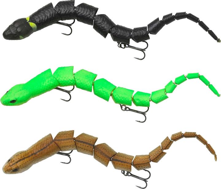Actual product image Savage Gear 3D SNAKE Green Fluo (30 cm)