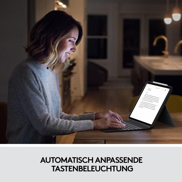 Produktbild Logitech Combo Touch (US, iPad Pro 12.9 2021 (5. Gen), iPad Pro 12.9 2022 (6. Gen))