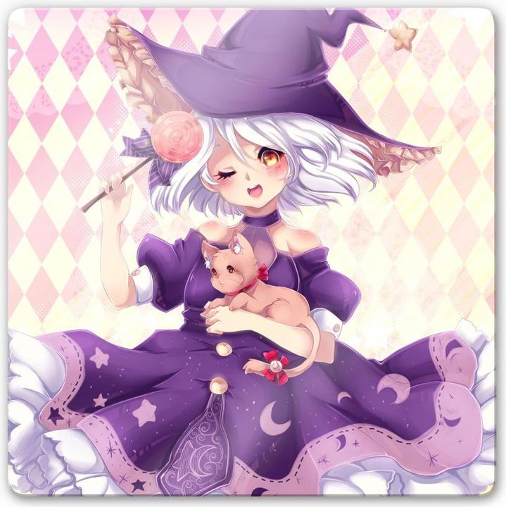 Immagine prodotto Trenddeko La Doll Blanche - Piccola strega (50 x 50 cm)