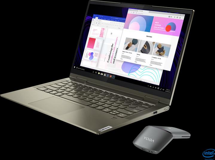 Produktbild Lenovo Yoga 7 14ITL5 82BH - Flip-Design - Core i7 1165G7 / 2.8 GHz - Win 10 Home 64-Bit (14", Intel Core i7-1165G7, 16 GB, 1000 GB, DE)