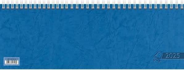 Actual product image Glocken landscape calendar 29,7x10,5cm 1 week/2 pages blue calendar 2025