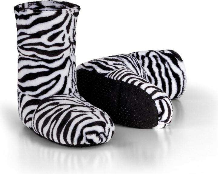 Normani Körnerpantoffeln für die Mikrowelle Zebra (39)
