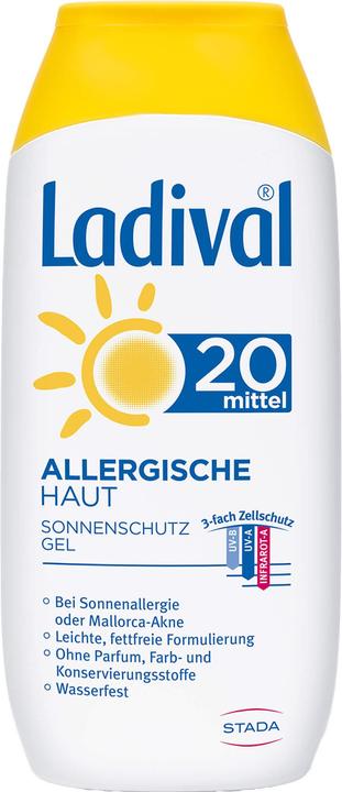Produktbild Ladival Allergische Haut LSF 20 Sonnenschutz-Gel, 200 ml Gel (Sonnencreme, SPF 20, 200 ml)