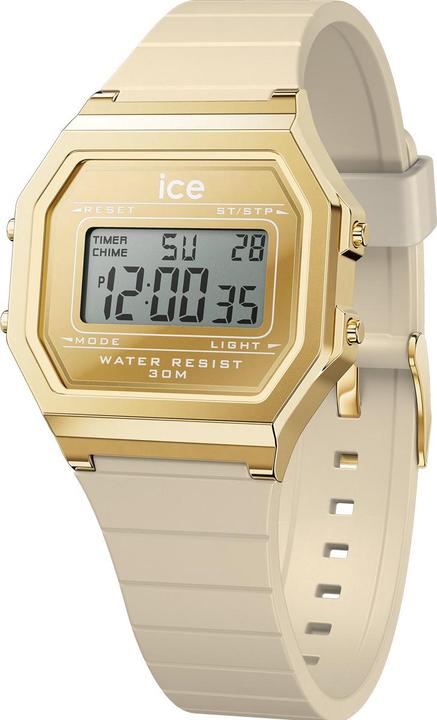 Immagine prodotto ICE Watch ICE-Watch ICE digit retrò - Metallo oro a specchio - Pelle di mandorla - Orologio da polso piccolo (32 mm)