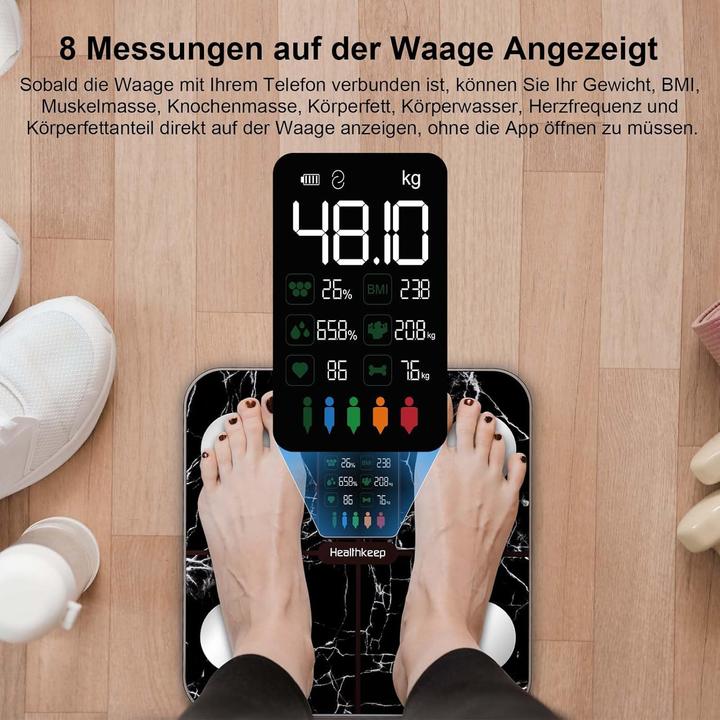 Produktbild Healthkeep Körperfettwaage (180 kg)