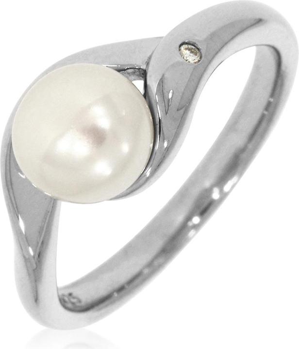 Immagine prodotto Xen Anello con diamante e perla coltivata d'acqua dolce (54, 925 Argento)
