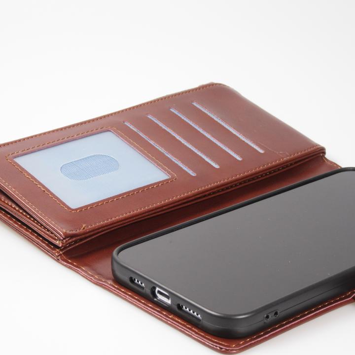 Immagine prodotto PhoneLook Custodia a portafoglio lussuosa e sofisticata con chiusura magnetica e scomparto per monete e carte. (Apple iPhone 14 Pro)