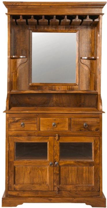 Immagine prodotto Floki24 Mobile bar in stile coloniale, acacia 97x52x193 OXFORD - marrone chiaro