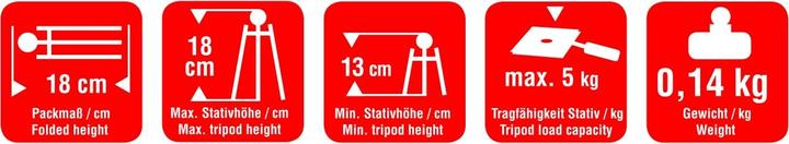 Image du produit Braun Photo BRAUN Table Tripod MT-18 avec support pour smartphone (Matières plastiques, Métal)