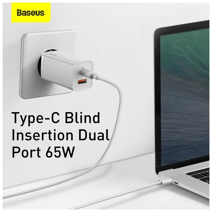 Immagine prodotto Baseus Caricabatterie rapido GaN2 LiteC+U 65W EU Bianco (65 W)