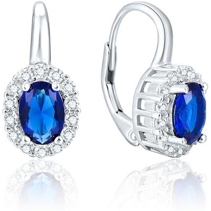 Image du produit Beneto Boucles d'oreilles en argent avec cristaux AGUC1167 (L)
