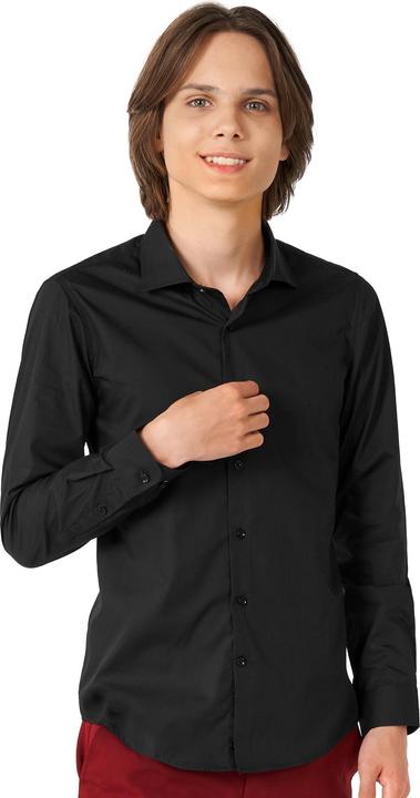 Actual product image OppoSuits Teen Black Knight shirt for teenagers (134, 140)