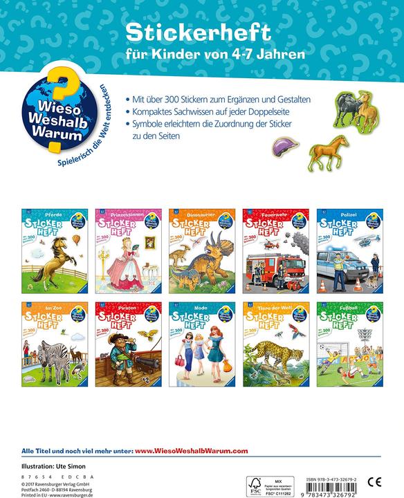 Actual product image Ravensburger Pferde (German, Ute Simon, 2017)