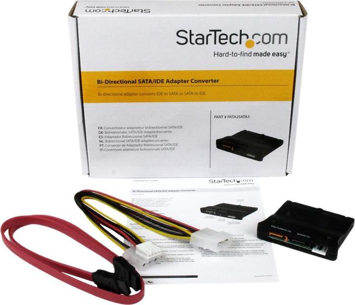 Image du produit StarTech Adaptateur / convertisseur bidirectionnel IDE vers SATA / SATA vers IDE pour les disques durs de