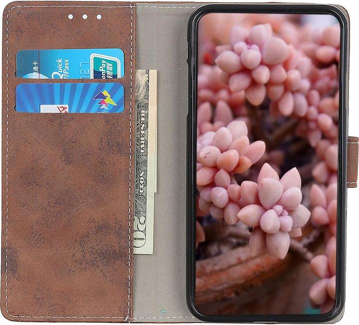 Produktbild Cover-Discount Galaxy A12 - Vintage Etui Wildleder Optik braun (Samsung Galaxy A12)