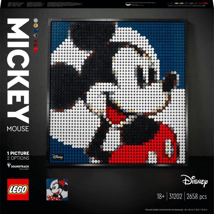 Produktbild LEGO Mickey Mouse (31202, LEGO Art, LEGO DC)