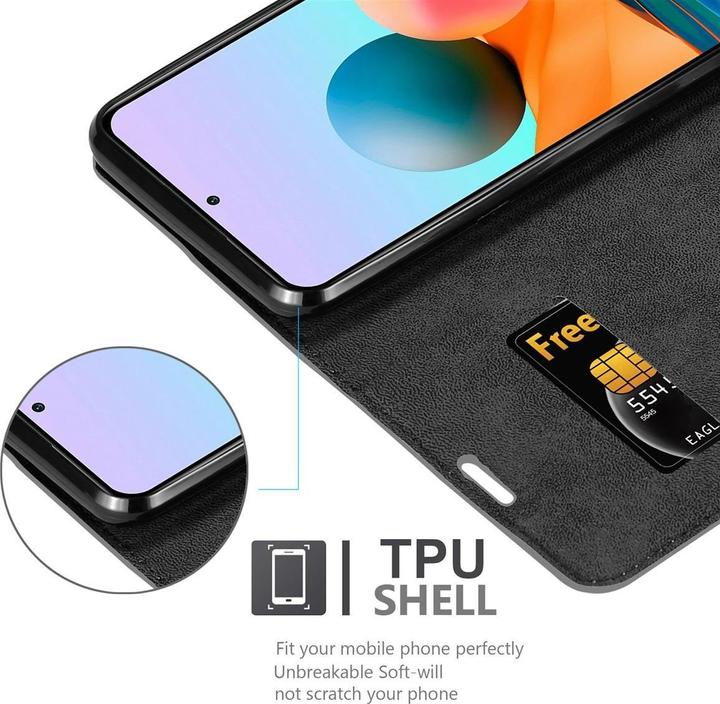 Image du produit Cadorabo Book Invis. Étui magnétique (Xiaomi Redmi Note 10S, Xiaomi Mi Note 10)
