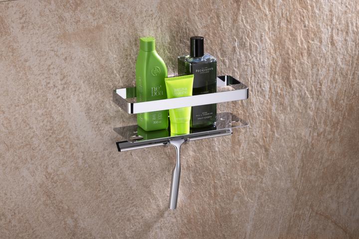Actual product image Giese Duschkorb Newport 2 mit Glasabzieher und Halter für Rasierer