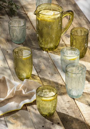 Ladelle ARECA Longdrinkglas Olivgrün Set4 (1 x)