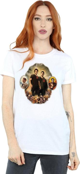 Actual product image Supernatural Womens/Ladies Holy Shrine Cotton Boyfriend T-Shirt (S)