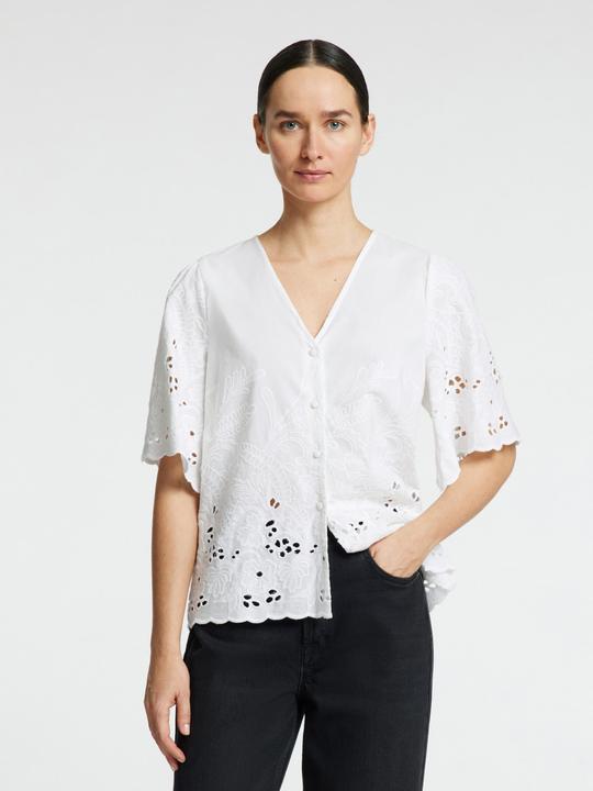 Produktbild Selected Femme Slfdahlia Ss Broderi Shirt Noos (40)