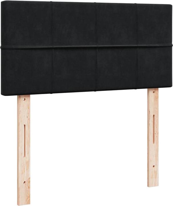 Actual product image VidaXL Bo x sprung bed with mattress 90 x 190 cm velvet (90 x 190 cm, 90 x 190 cm)