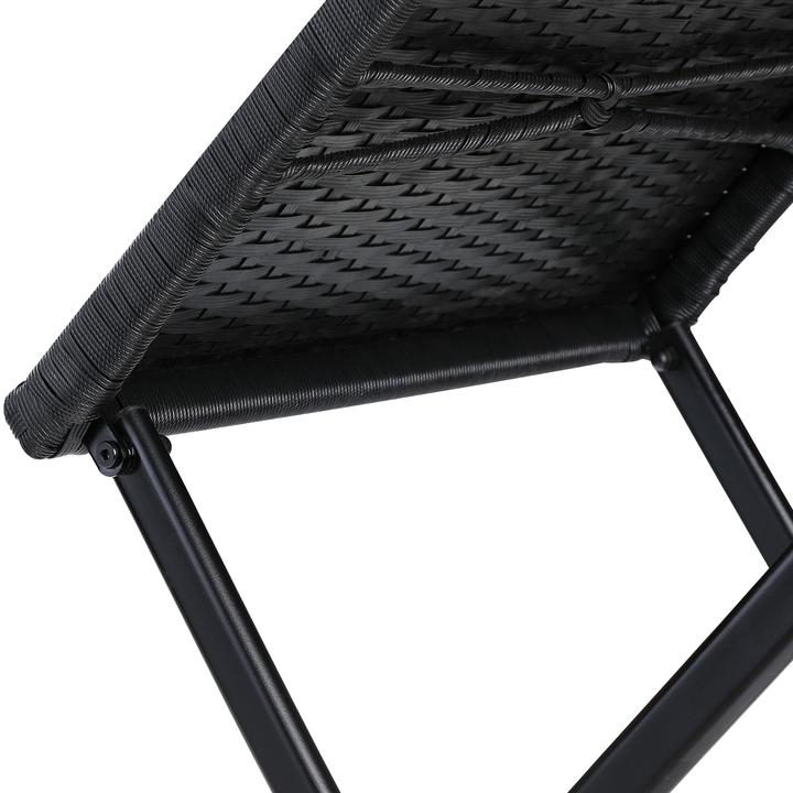 Produktbild Casaria Poly Rattan Klapphocker