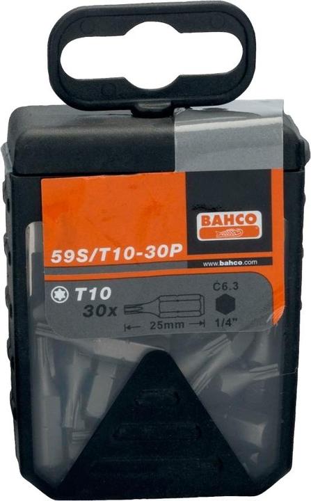 Produktbild Bahco 1/4"-Standard-Bit für TORX-T30-Schrauben 25 mm - 30 Stk. pro Kunststoffbox (T30)