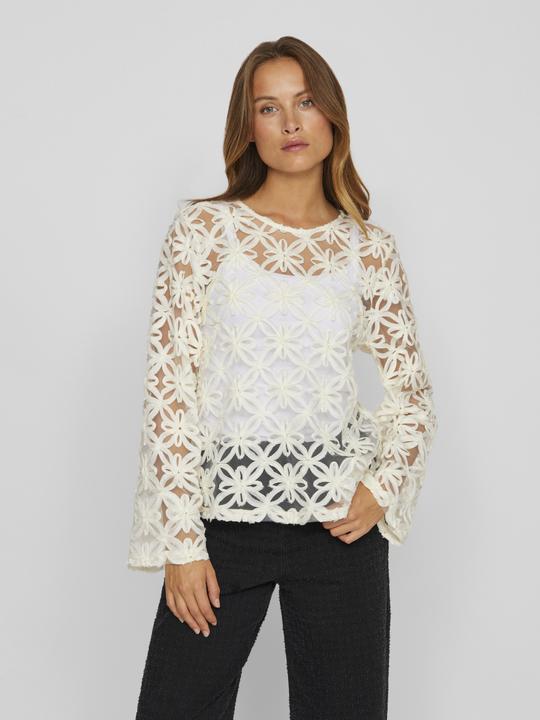 Actual product image Vila Round neck top with long sleeves (34)