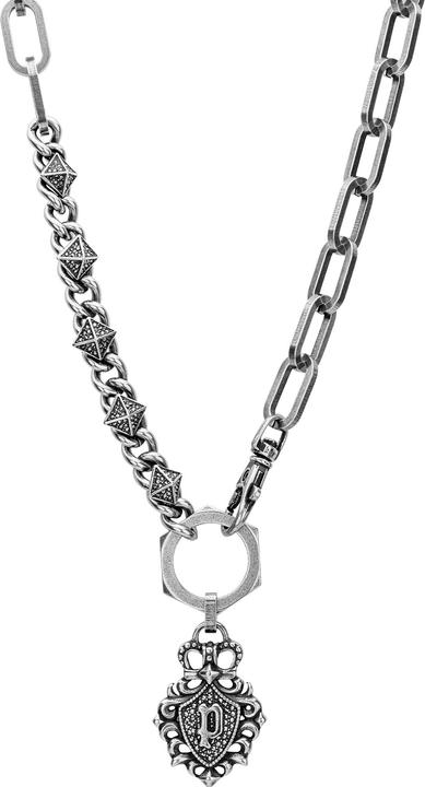 Police Collana Crest (Acciaio inossidabile, 51 cm)
