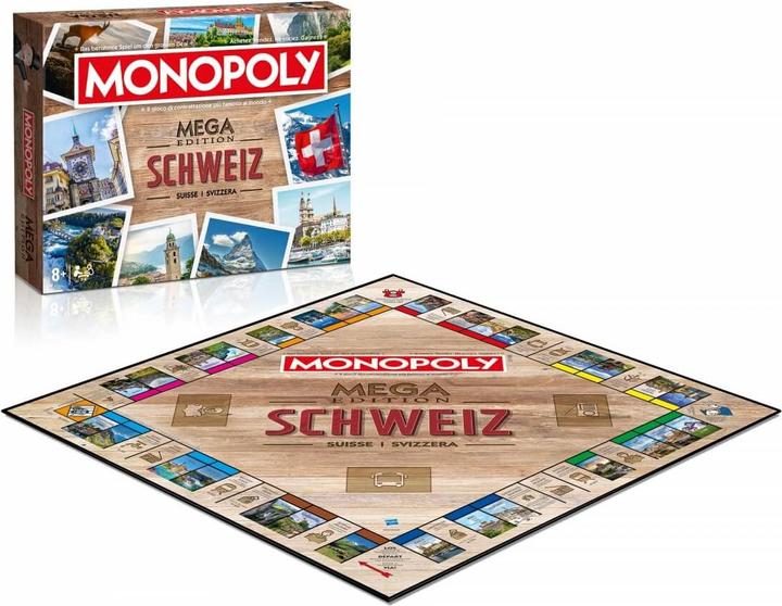 Actual product image Unique MEGA Monopoly Schweiz/Suiss/Svizzera (French, Italian, German)