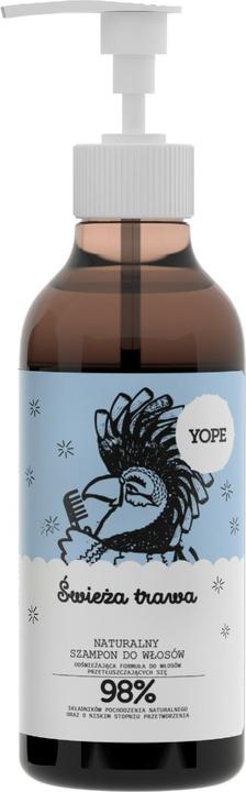 Actual product image Yope Natural Hair Shampoo Fresh Grass 300Ml (300 ml, Liquid shampoo)