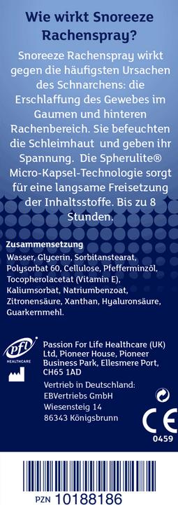 Produktbild Snoreeze Rachenspray