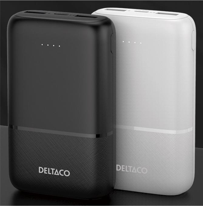 Immagine prodotto Deltaco Powerbank 10.000 mAh, 2x USB-A, 1x USB-C (10000 mAh)