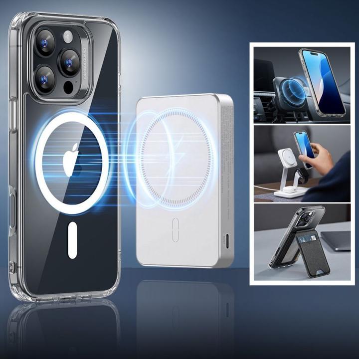 Actual product image ESR Classic Hybrid Halolock MagSafe Case + Tempered Glass for iPhone 16 Pro Max - Clear (Apple iPhone 16 Pro Max)