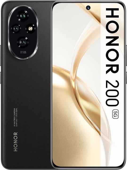 Produktbild Honor 200 (512 GB, Midnight Black, 6.70", Dual SIM, 50 Mpx, 5G)