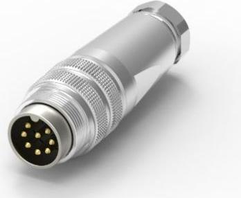 Actual product image Rs Pro M16 DIN connector Straight 8-pin, 250 V / 5A IP67, solder connection Cable mounting