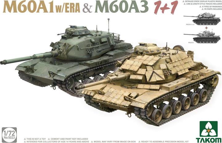 Produktbild Takom M60A1 w/ERA & M60A3 1+1