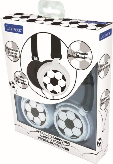 Immagine prodotto Lexibook Cuffie stereo - Design da calcio (HP015FO)