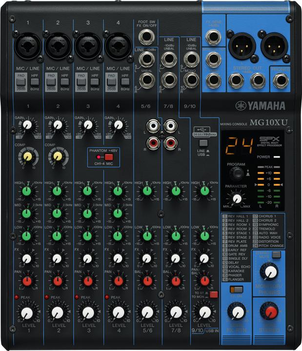 Yamaha Mg10xu (Studio- und Livemixer)