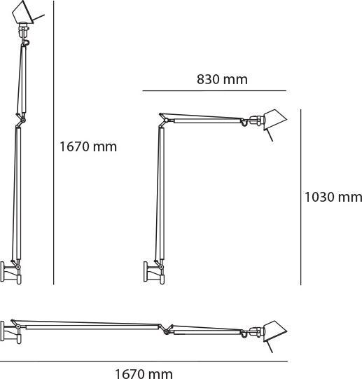 Artemide Tolomeo Braccio (593 lm)